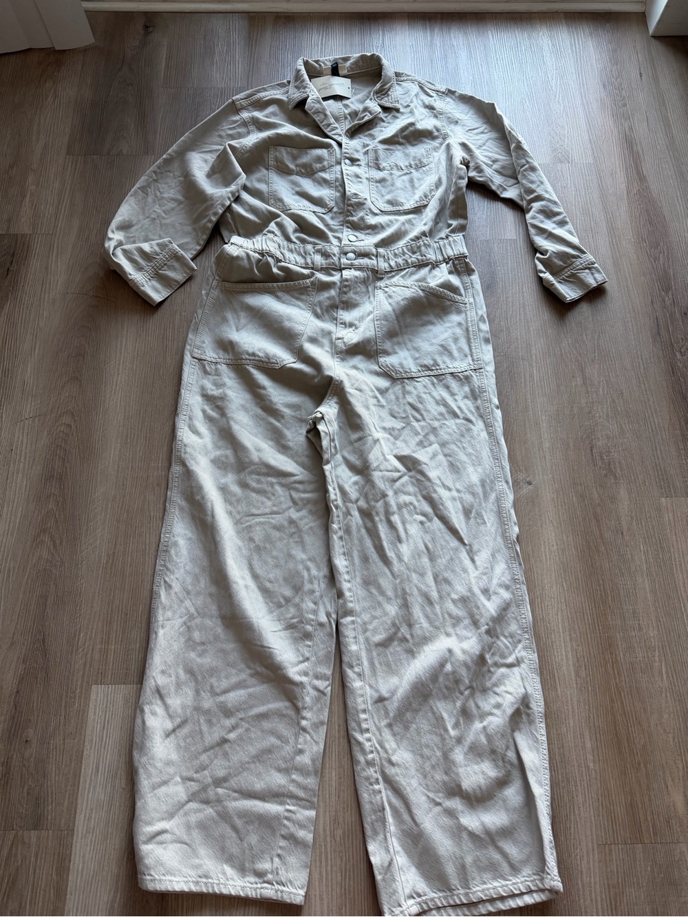 Universal Thread Cream Utility Jumpsuit with Patch Pockets